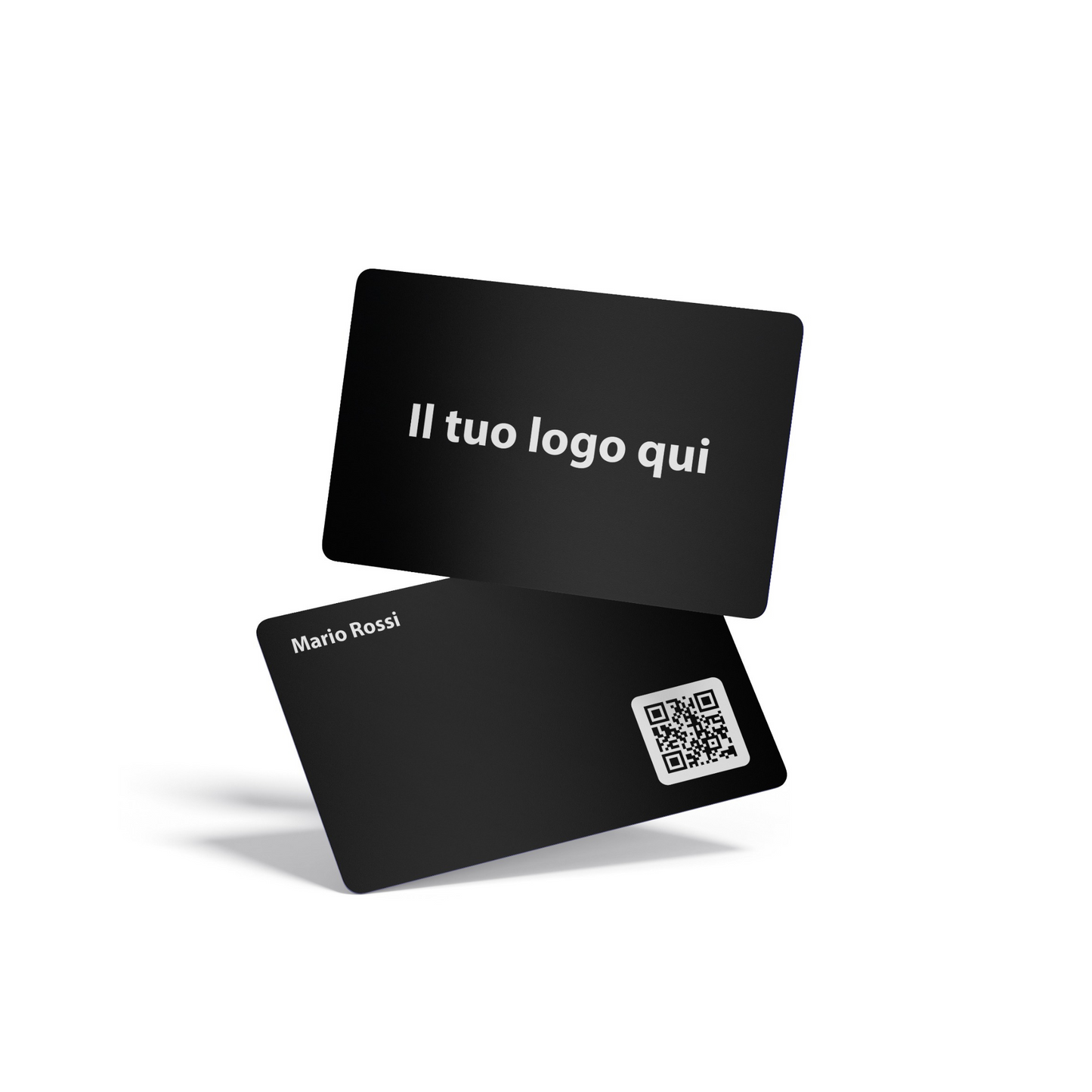 CARD NERA OPACA - PERSONALIZZALA