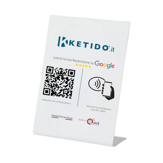 SUPPORTO RECENSIONI DA TAVOLO - PERSONALIZZATO